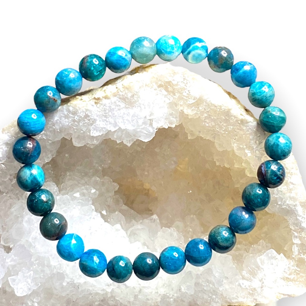 Blue Apatite Stretch Bracelet